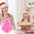 thumbnail image 1 of Lilgiuy Christmas Tree Silicone Molds Xmas Tree Candy Molds Christmas Tree Chocolate Molds Xmas Tree Baking Mold Christmas Soap Molds for Making Chocolate Candy Cake, 2.56"×1.97", 1 of 6