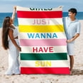 thumbnail image 1 of Lilgiuy Clearance Under $10 Ultra Fine Fiber Double-sided Velvet Beach Towel with Quick Drying and Water Absorption Digital Printing Design Sun Protection Shawl Swimming Bath Towel, 1 of 6