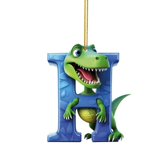 Lilgiuy Clearance Christmas Decoration Dinosaur 26 English Letter Dinosaur Pendant for Home Decor