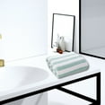 thumbnail image 1 of Lilgiuy Stripe Hand Towels for Bathroom, Cotton Super Soft Absorbent Lightweight Decorative Hand Towel Set for Face Spa Bath Gym Kitchen, 13.38x29.92in, Green, 1 of 8