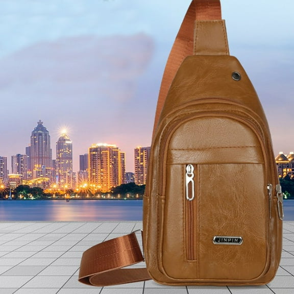 Lilgiuy Crossbody Bag Sling Purse for Men & Women Travel Passport Wallet Bag for Cell Phone Small Neck Pouch Side Shoulder Bag for Men & Women