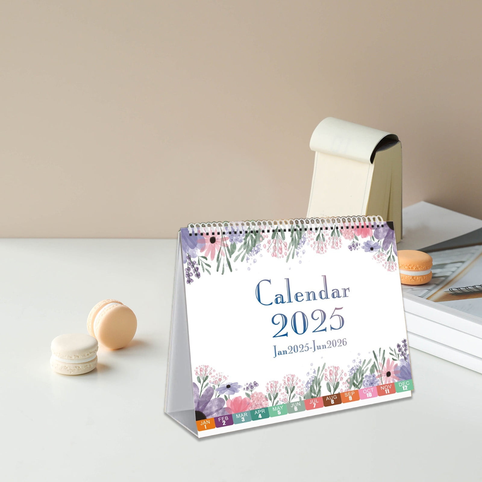 Lilgiuy Desk Calendar 20252026, Monthly Desktop Calendar, Standing Flip Calendar with Thick