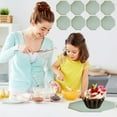 thumbnail image 1 of Lilgiuy Disposable Paper Plates for Dinner Waterproofs and Oil-proof Environmentally Friendly Paper Plates Thickened Round Tableware Paper Plates Fruit Plates Clearance under $1, 1 of 6