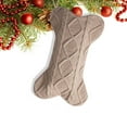 thumbnail image 1 of Lilgiuy Dog Christmas Stocking, Large Knit Brown Christmas Stocking for Dogs, Bone Shape Dog Stocking Christmas Large Pet Stockings Hanging Dog Christmas Stocking for Dogs Cats Pets (9.6x16.5in), 1 of 7
