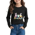 thumbnail image 1 of Lilgiuy Easter Bunny Shirt for Toddler Boys Boys, Cute Eggs Gnome Tractor Long Sleeve Loose Soft Breathable T-Shirts Kids Easter Tees for Daily Wear (Black,7-8 Years), 1 of 5