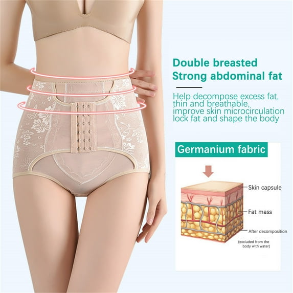 Lilgiuy Fashion Saving Women's Plus Size Hip Pants Women's Mesh Wrap Waist Belt Slimming Body Shaper Clothes Waist Trainer Shapeware Underpants