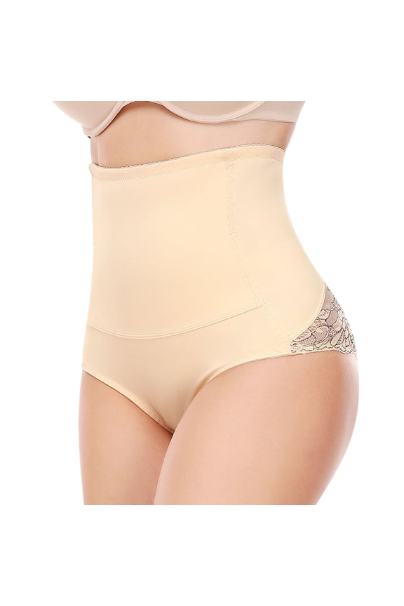 Fashion Saving Women's Super High Waisted Shorts Lace High Waist Women's Underwear Abdomen Shaping Large Hip Girdle Pants