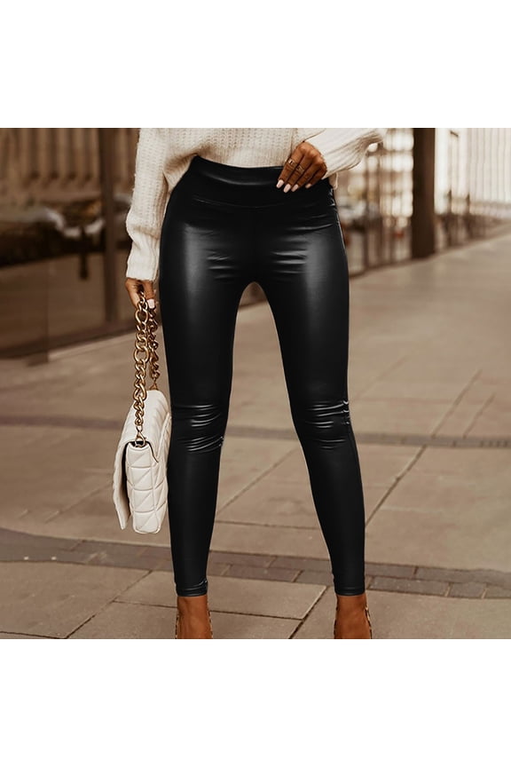 Fashion Women Autumn Casual Solid Trousers High Waist Leggings Pants for Errands Exercise