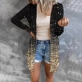 thumbnail image 1 of Lilgiuy Fashion Women Casual Pockets Printed Long Sleeve Tops Jacket Plaid Coat Gifts for Her, 1 of 5