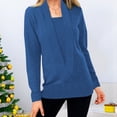 thumbnail image 1 of Lilgiuy Fashion Women Winter Solid Long Sleeve Pullove V-Neck Casual Sweater Tops for Women Dressy Casual, 1 of 5