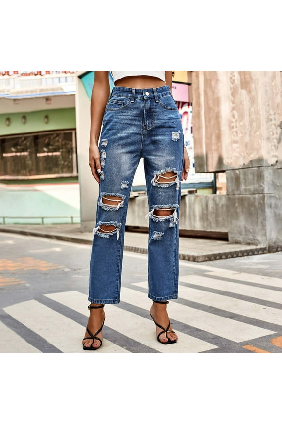 Fashion Women's Button Zipper Summer Mid Waist Pockets Full Length Pants for Camping Climbing