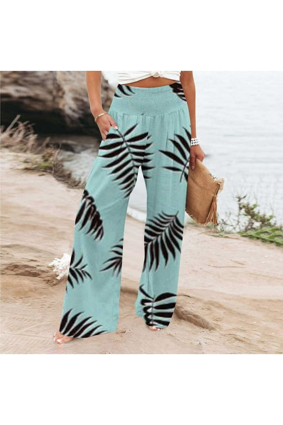 Fashion Women's Comfortable Printed High Waist Leisure Pants Sweatpants Yoga Pants for Office Work Business