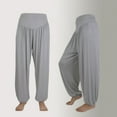 thumbnail image 1 of Lilgiuy Fashion Women's Elastic Loose Relaxed Cotton Soft Yoga Sports Dance Pants for Beach Party Vacation, 1 of 4
