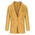 thumbnail image 1 of Lilgiuy Fashion Womens Pocket Coat Jacket Solid Sleeve Outerwear Tops for Outdoor Activities, 1 of 4