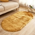 thumbnail image 1 of Lilgiuy Faux Fur Rug for Bedroom,Fluffy Runner Rugs Super Soft Faux Sheepskin Rugs Sofa Couch Seat Cushion,31.5 "X 19.7" Solid Color Plush Area Rug Shag Rugs Floor Carpets for Bedside,Sofa,Chair, 1 of 2