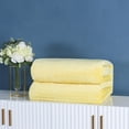thumbnail image 1 of Lilgiuy Fleece Throw Blanket for Couch, Solid Color Thick and Warm Blanket for Winter, Soft Fuzzy Plush Throw Blanket for All Seasons, 39.37x59 Inche, Yellow, 1 of 1
