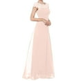 thumbnail image 1 of Lilgiuy Formal Gown for Women Trendy Split V-neck Temperament Solid Color Long Mid Sleeved Dress for Take Photo, 1 of 5