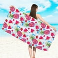 thumbnail image 1 of Lilgiuy Fruit Kitchen Beach Towels Spring Hand Towels Decorative Watercolor Towels for Bathroom Red Green Fingertip Towel High Absorbent Soft Clearance, 1 of 5