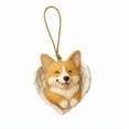 thumbnail image 1 of Lilgiuy Fun Dog Memorial Ornament with Angel Wing Cute Memorial Gift for Loss of Dog Sympathy, Remembrance Xmas Dog Photo Keepsake Decoration in Loving Memory Pet Pass Away Gift, 1 of 4