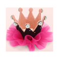 thumbnail image 1 of Lilgiuy Girl's Crown Hair Pin Cute Solid Color Mesh Pearl Hair Clips Kids Party Performance Hair Accessory, 1 of 3