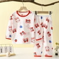 thumbnail image 1 of Lilgiuy Girls Boys' Summer Clothes Casual Long Sleeve Loungewear Thin Home Clothing Two Piece Set Summer Sales, 1 of 3