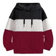 thumbnail image 1 of Lilgiuy Hoodies for Men Color Block Pullover Hooded Sweatshirt Drawstring Long Sleeve Cozy Sport for Workplace Office, 1 of 3