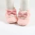 thumbnail image 1 of Lilgiuy Infant Kids Girl's Boots Baby Soft Cotton Shoes Toddler Bow-knot Warm Shoes Pink,6-9 Months Winter Clothes for 2022, 1 of 5