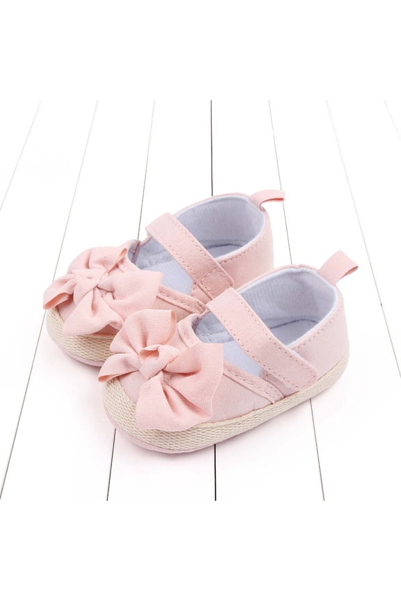 Infant Newborn Princess Girls Cute Fashion Bowknot Crib Shoes Casual Soft Sole Shoes for Baby Shower