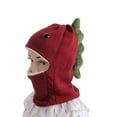 thumbnail image 1 of Lilgiuy Kids Winter Hat Scarf 2 in One Thick Warm Cute Dinosaur Knitted Earflap Cartoon Cap Neck, Ear, Head Protection for Girls Boys, 1 of 4