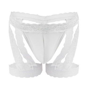 Lilgiuy Lace Men Inner Large Size Men's Boxer Low Waist Transparent T Pants Underwear Men Wide Waistband Multipack