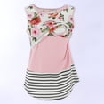 thumbnail image 1 of Lilgiuy Ladies Stripe Flowers Print Sleeveless Maternity Breastfeeding Clothe Top Vest Winter Fashion 2022, 1 of 7