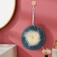 thumbnail image 1 of Lilgiuy Large Bath Shower Loofah Sponge, 6.3 Inches Exfoliating Bath Sponge Soft Mesh Skin-friendly Hanging Shower Scrunchies Colorful Bath Loofahs for Home, Hotel, Travel, Business Trip (Black), 1 of 6