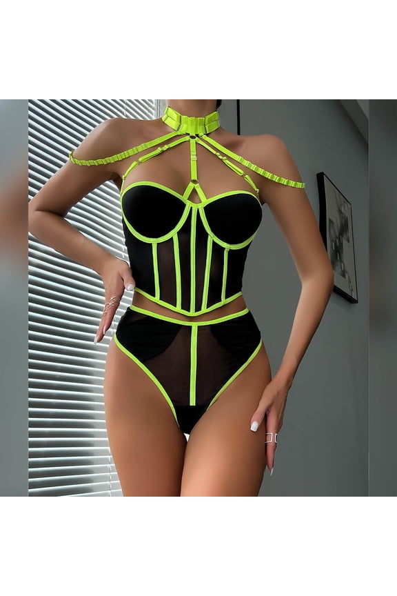 Lingerie Roleplay for Women's Comfortable and Versatile Lace Stitching Oversized Pajamas Pajama Skirt With Belt for Wedding