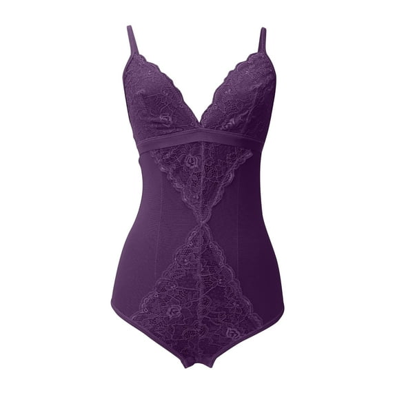 Lilgiuy Lingerie for Big Breast Women Strap Solid Lace Stitching Deep V-shaped Low Chest Charming Underwear for Belly Dance