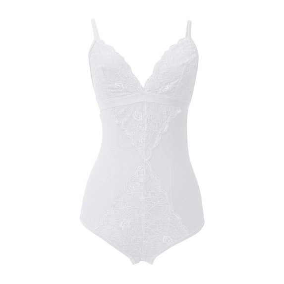 Lilgiuy Lingerie for Big Breast Women Strap Solid Lace Stitching Deep V-shaped Low Chest Charming Underwear for Santa Lingerie Night