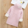 thumbnail image 1 of Lilgiuy Little Boy Girl Fall Winter Sweater Casual Turtleneck Long Sleeve Pullover Thickened Sweater Outwear, 1 of 5