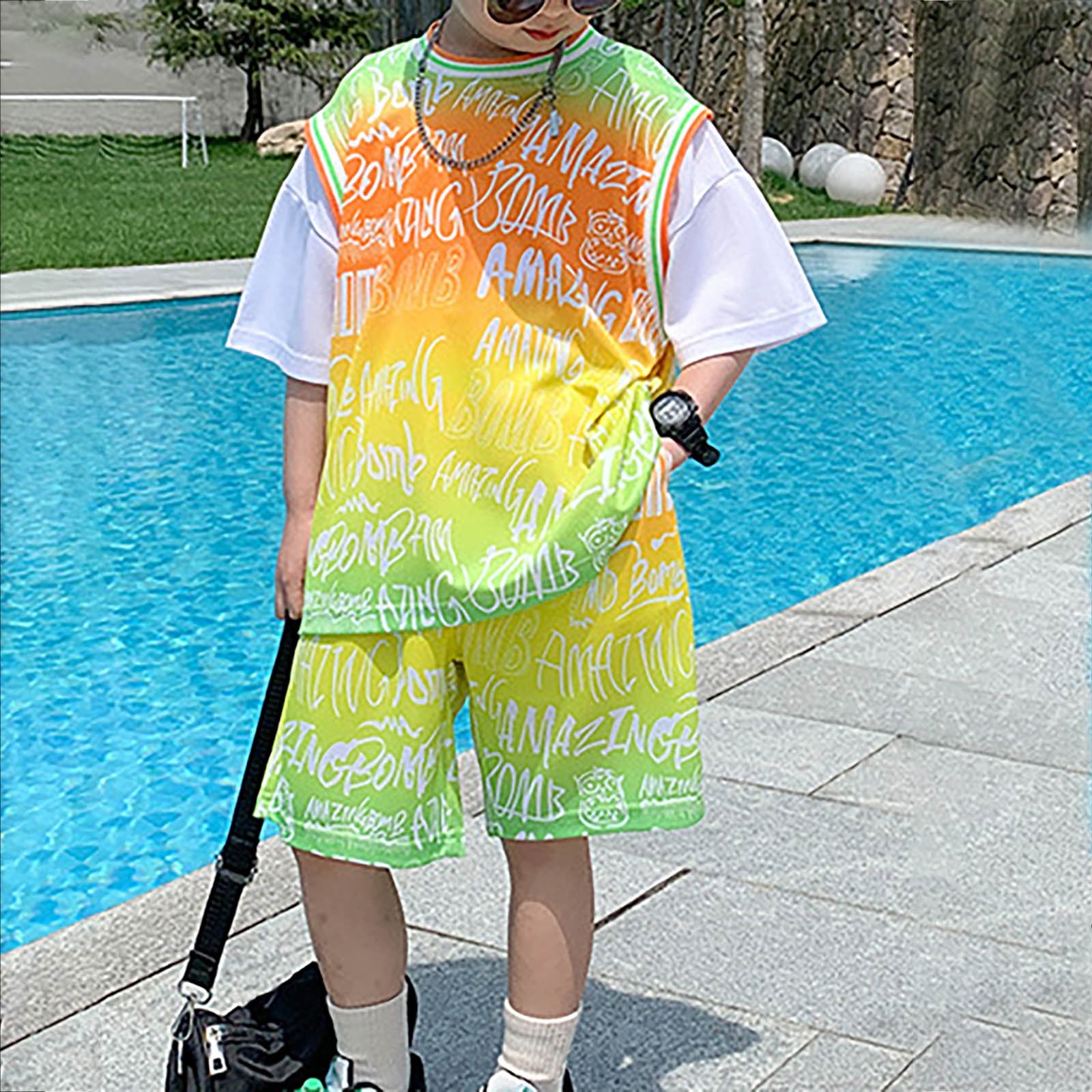 Orange t shirt ootd sale
