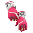 thumbnail image 1 of Lilgiuy Little Girls Boys Winter Warm Gloves Snow Ski Gloves Unisex Windproof Thicken Thermal Gloves for Cold Weather Gifts for Children Pink, 1 of 5