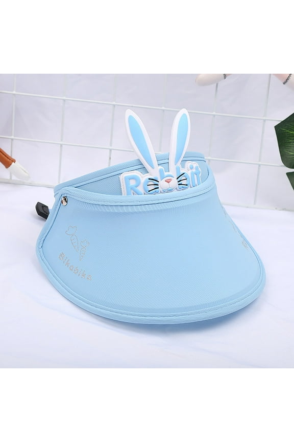 Lovely Rabbit Soft Baby Hat Summer Folding Visor Baby Cap Cute Kids Sun Hat For Boys Girls Child Sun Cap Sky Blue,One Size(One Size) Fall Fashion 2022 Spring Winter
