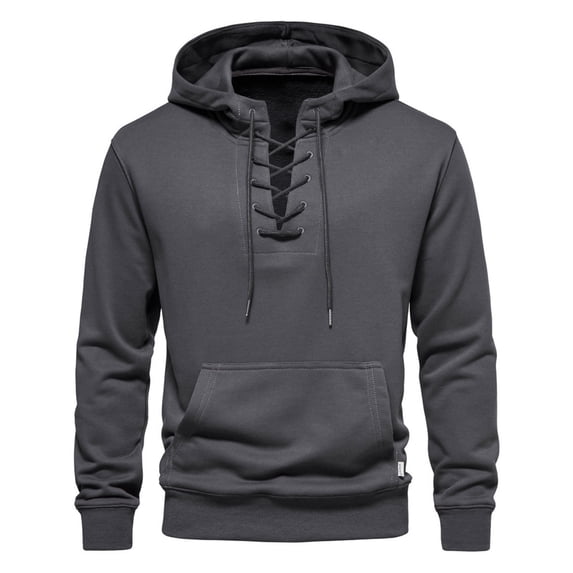 Lilgiuy Man Casual Hooded Have Pockets Pullover Long Sleeve Sweatshirt Blouse Tops for Daily Life