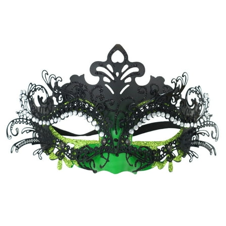 Lilgiuy Mardi Gras Masquerade Mask Half Face Venetian Masks Vintage Mascarade Mask Antique Look Costumes Party Accessory for Women Men Carnival, Multiple Styles and Colors