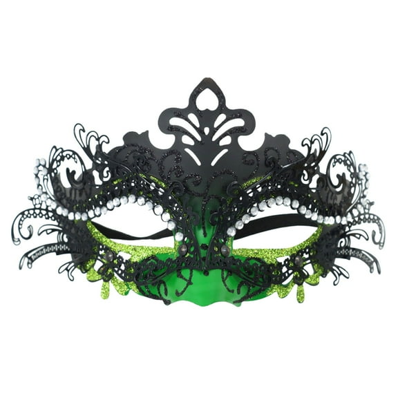 Lilgiuy Mardi Gras Masquerade Mask Half Face Venetian Masks Vintage Mascarade Mask Antique Look Costumes Party Accessory for Women Men Carnival, Multiple Styles and Colors