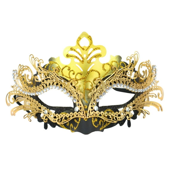 Lilgiuy Mardi Gras Masquerade Mask Half Face Venetian Masks Vintage Mascarade Mask Antique Look Costumes Party Accessory for Women Men Carnival, Multiple Styles and Colors