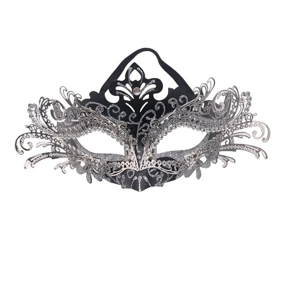 Lilgiuy Mardi Gras Masquerade Mask Half Face Venetian Masks Vintage Mascarade Mask Antique Look Costumes Party Accessory for Women Men Carnival, Multiple Styles and Colors