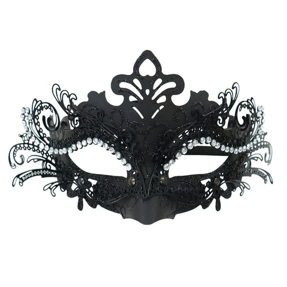 Lilgiuy Mardi Gras Masquerade Mask Half Face Venetian Masks Vintage Mascarade Mask Antique Look Costumes Party Accessory for Women Men Carnival, Multiple Styles and Colors