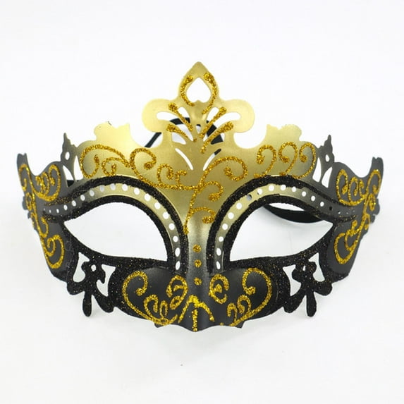 Lilgiuy Mardi Gras Masquerade Mask Half Face Venetian Masks Vintage Mascarade Mask Antique Look Costumes Party Accessory for Women Men Carnival, Multiple Styles and Colors