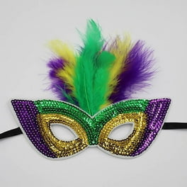 Yellow and Gold Tassel Masquerade Mask Yellow and Gold Tassel Masquerade Mask