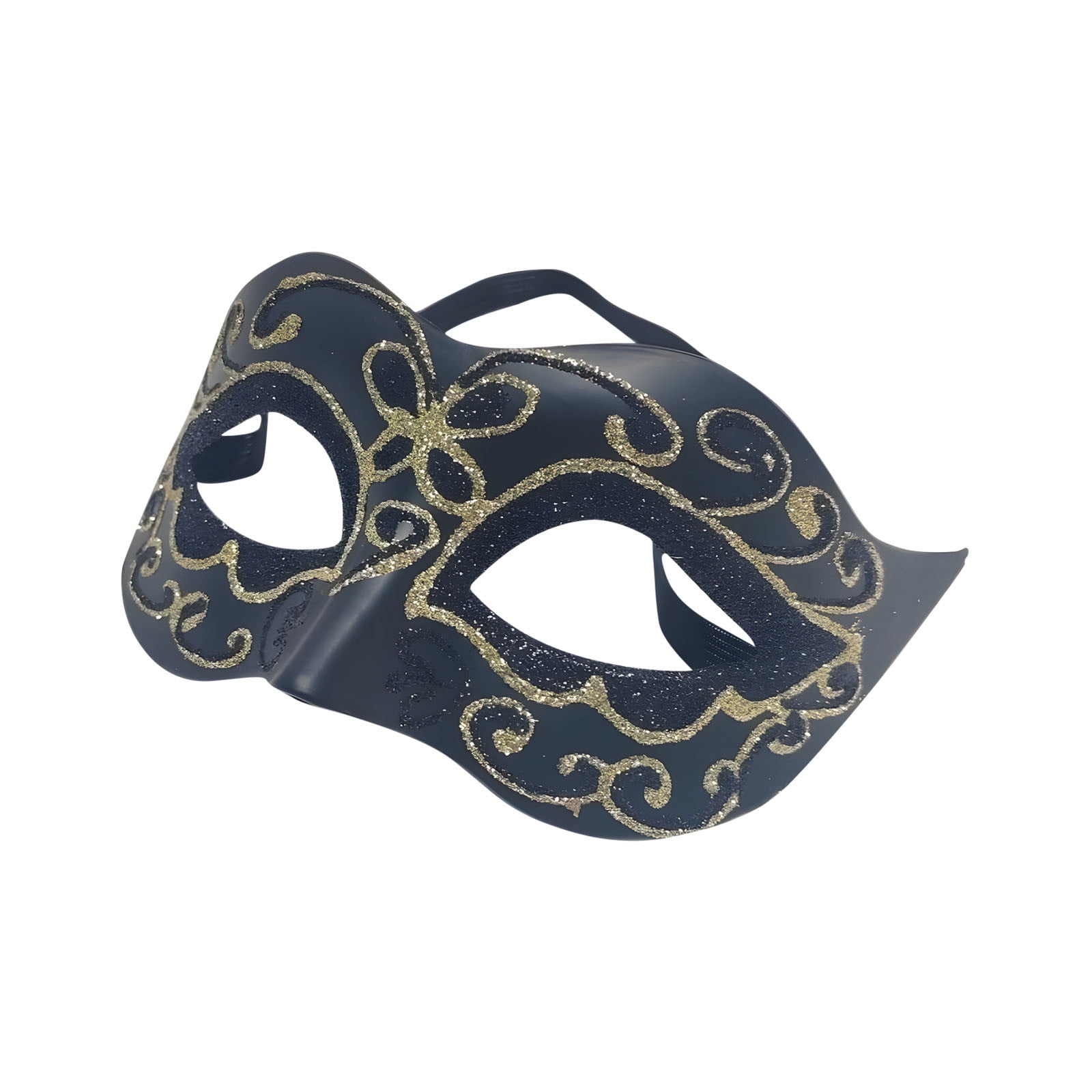 Black Gold Sequin Face Yellow Eye Masks Unisex Black Gold Sequin Face Yellow Eye Masks Unisex