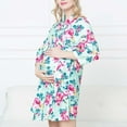 thumbnail image 1 of Lilgiuy Maternity Robe And Matching Baby Set Labor Delivery Robe And Swaddle Set Winter Dresses for 2022, 1 of 8
