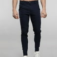 thumbnail image 1 of Lilgiuy Men Casual Fashion Button Zipper Closure Plaid Casual Pencil Pants Trousers Outdoor Straight Type Fitness Workout Cargo Pants, 1 of 5